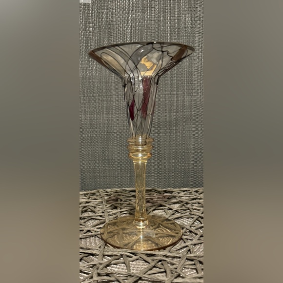 PartyLite Accents Partylite Stained Glass Mosaic Calypso Taper